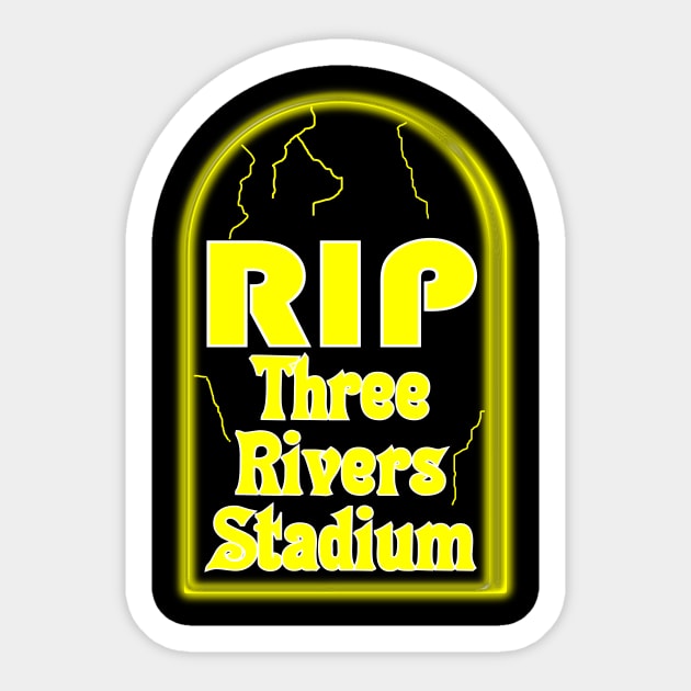 RIP Three River Stadium in Pittsburgh (Pirates and Steelers) Sticker by Retro Sports